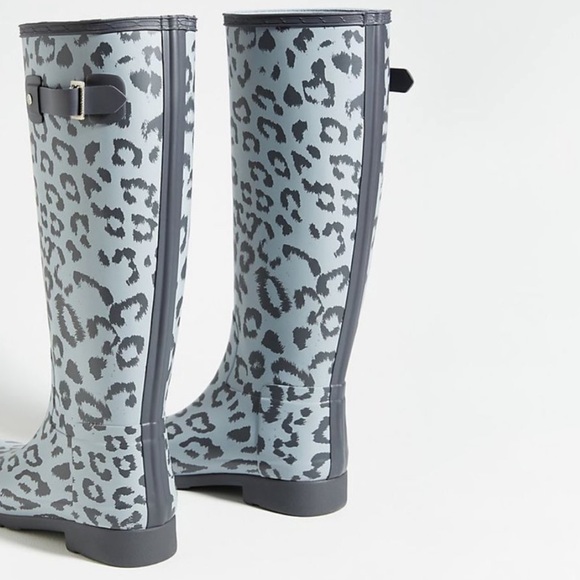 Hunter Refined Leopard tall Rain Boot - Picture 5 of 6